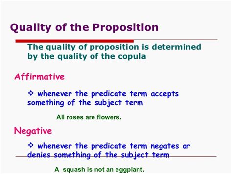 how are quantity and quality determined proposition
